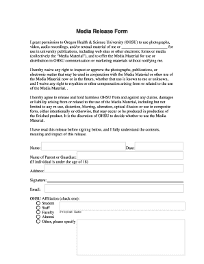 Media Release Form