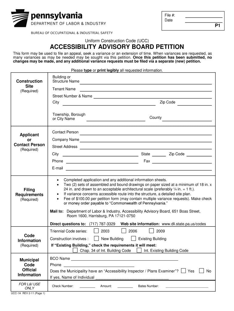  PA Accessibility Advisory Board Appeal Form  Business Services    Business Phila 2011