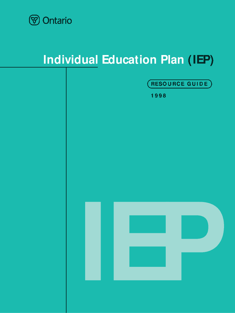 Blank Iep Form California