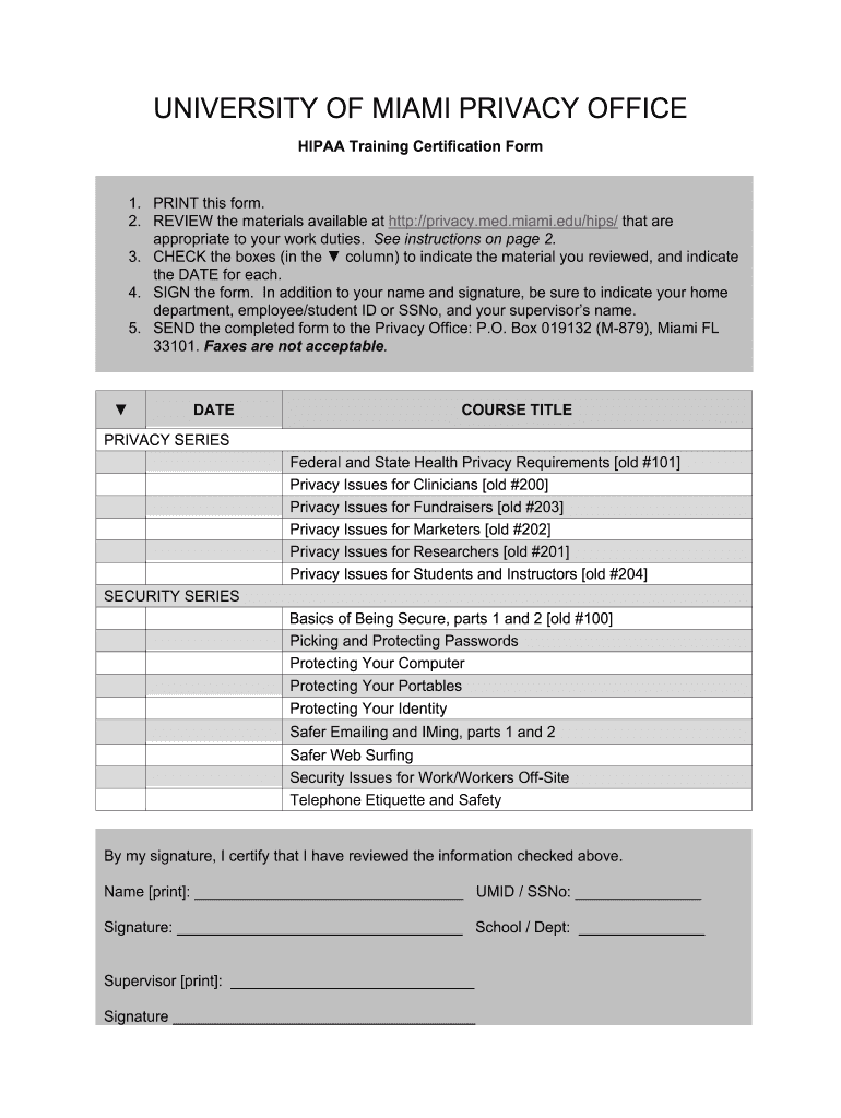  Privacymedmiamieduhips Form 2007-2024