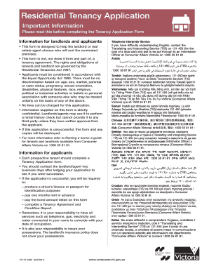 Rental Agreement Template Victoria  Form