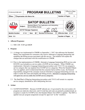 Financial Assistance for Satop in Missouri  Form