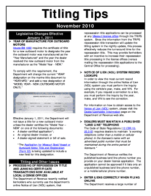 Legislative Changes Effective  Form