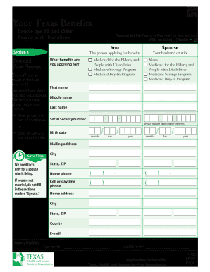 Your texas benefits forms