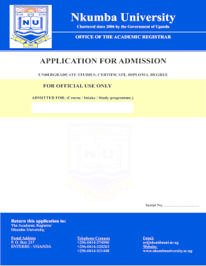Nkumba University Online Application  Form