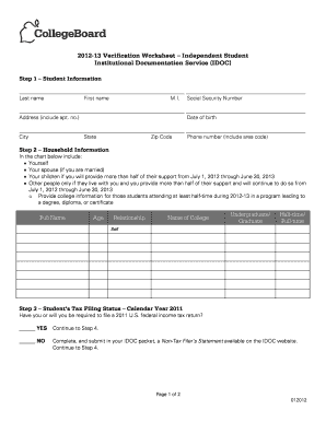 How to Fill Out Dependent Verification Worksheet Idoc  Form