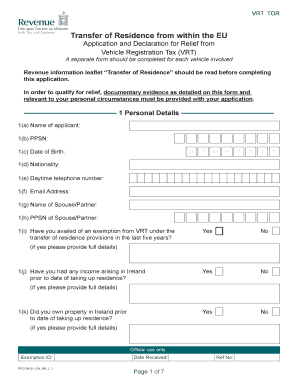 Tor Form Ireland