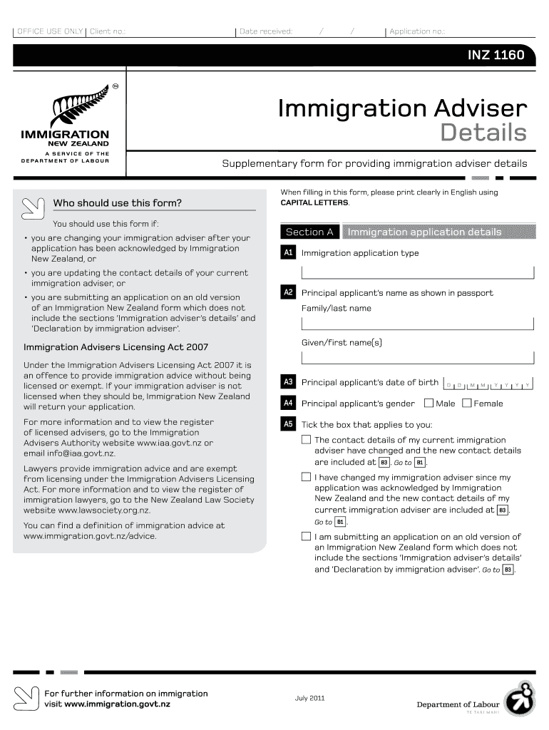 New Zealand Immigration Adviser 2011-2024