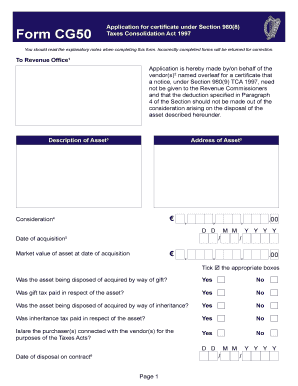 Cg50 Explanatory Form