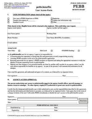 PDB User Access Form 20080229 DOC