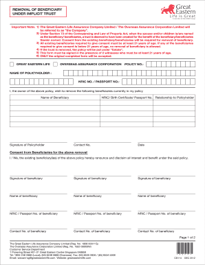 Ge Nomination Form