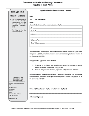 CIPC Changes to the Company Authorised Shares  Form