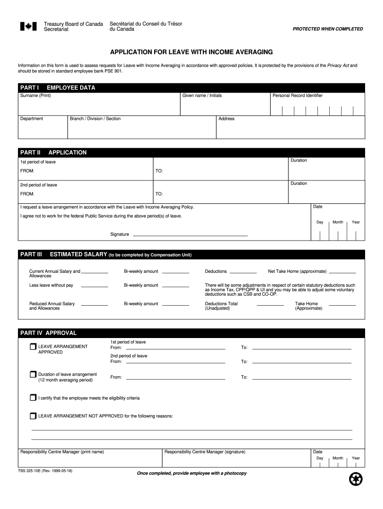 Tbs 325 10e  Form