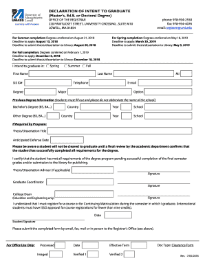  Graduate Degree Clearance Form University of Massachusetts Lowell 2018