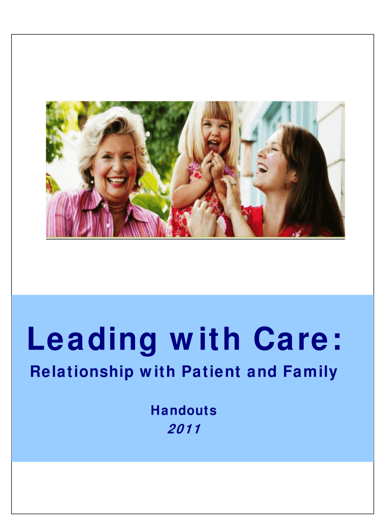 Relationship with Patient and Family Nursing Pathways Kaiser Form
