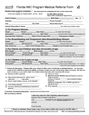 Florida Wic Form