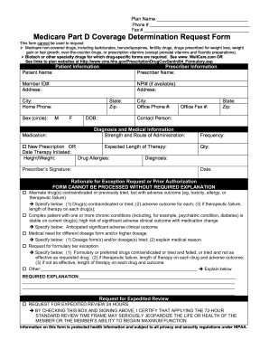 Wellcare medicare request for prescription drug coverage ...