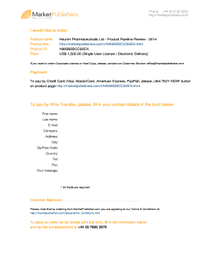 Neurim Pharmaceuticals Ltd Market Research Reports Form