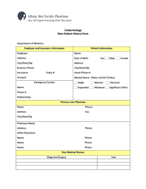 Endocrinology Form