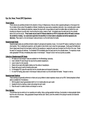 Eye, Ear, Nose, Throat ENT Specimens Form - Fill Out and Sign Printable ...