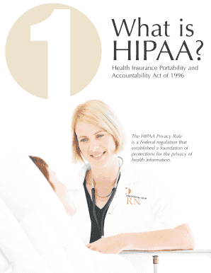 HIPAA Brochure for Patients  Form