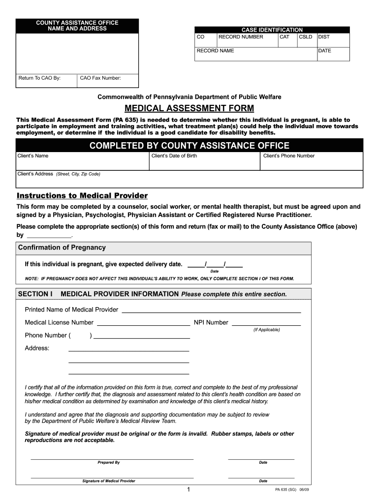  Form Pa 635 2010