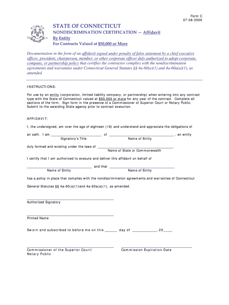  Connecticut Education Sample Forms 2009-2023