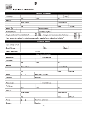Edinboro University Printable Application Form
