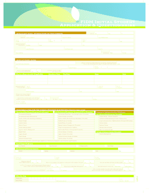 Fidm Zip Code Form