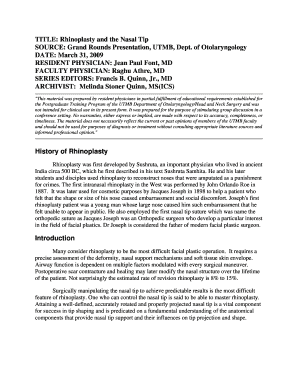 Rhinoplasty Worksheet  Form