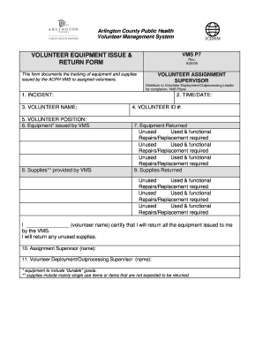  Equipment Issue Form 2005-2024