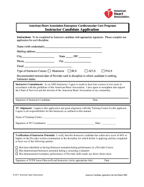 Instructor Candidate Application Georgiahealth  Form