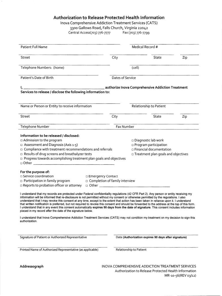 Get and Sign Inova Imaging Forms 2012-2022