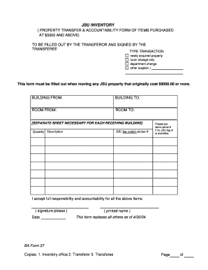 Accountability Form