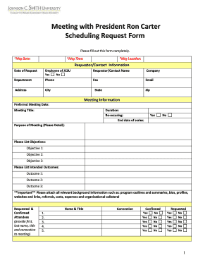 Meeting Request Form