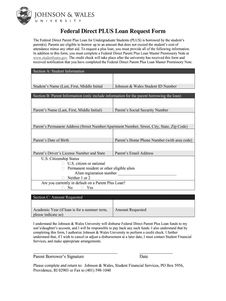 Jwu Loan  Form