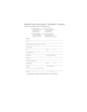 Jwu Transcript Request  Form