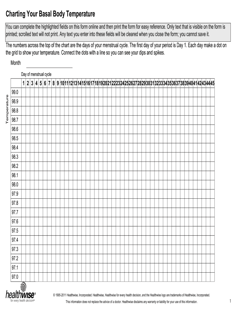 Bbt Chart Printable  Form