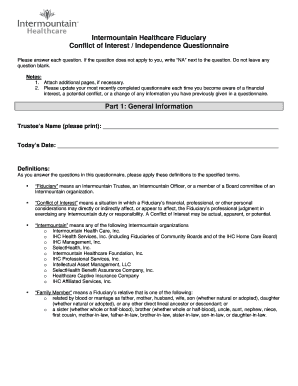 Conflict of Interest Form