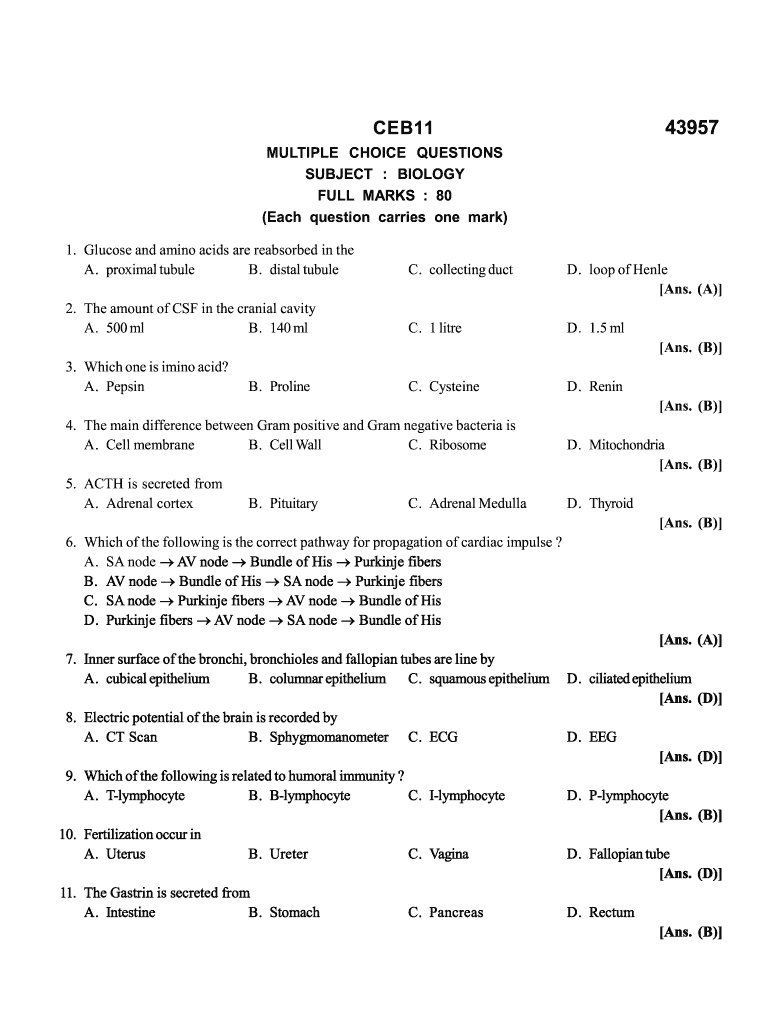 Solved Mcqs Of Biology Class Chapter Pdf Form Fill Out And Sign