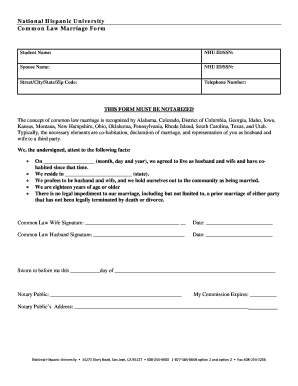 Common Law Notary  Form