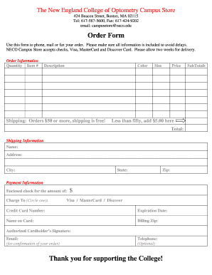 Neco Registration Form Template PDF