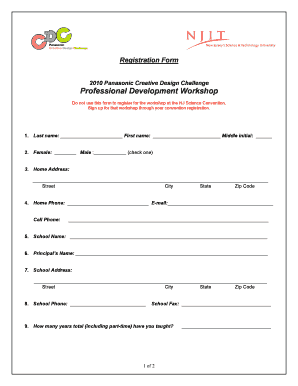 Teachers Registration Form