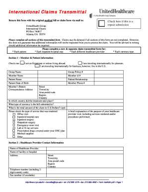 Uhc Travel and Lodging Form