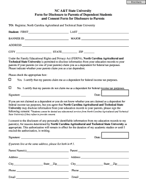 Ferpa Form