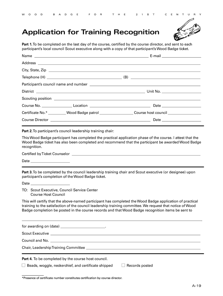 Badge Participant  Form