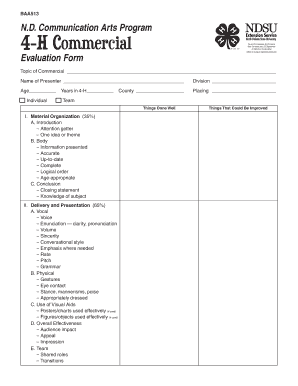 BA800 Communication Arts BA800 Communication Arts Form