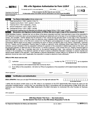 Irs Form 8879 for