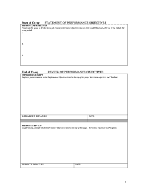 Co Op Student Performance Evaluation Form Northeastern University