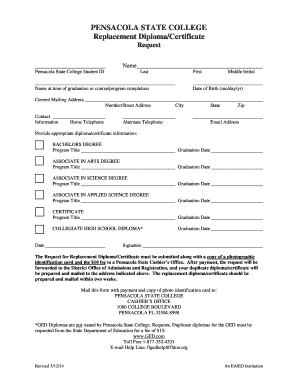 Degree Waiver  Form